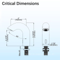 Automatische elektronische Badezimmer Wasserhahn Automatisch Sensor Touchess Bad Waschbecken Wasserhahn Chrom